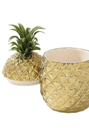 The Emporium Ceramic Gold Pineapple Ice Bucket
