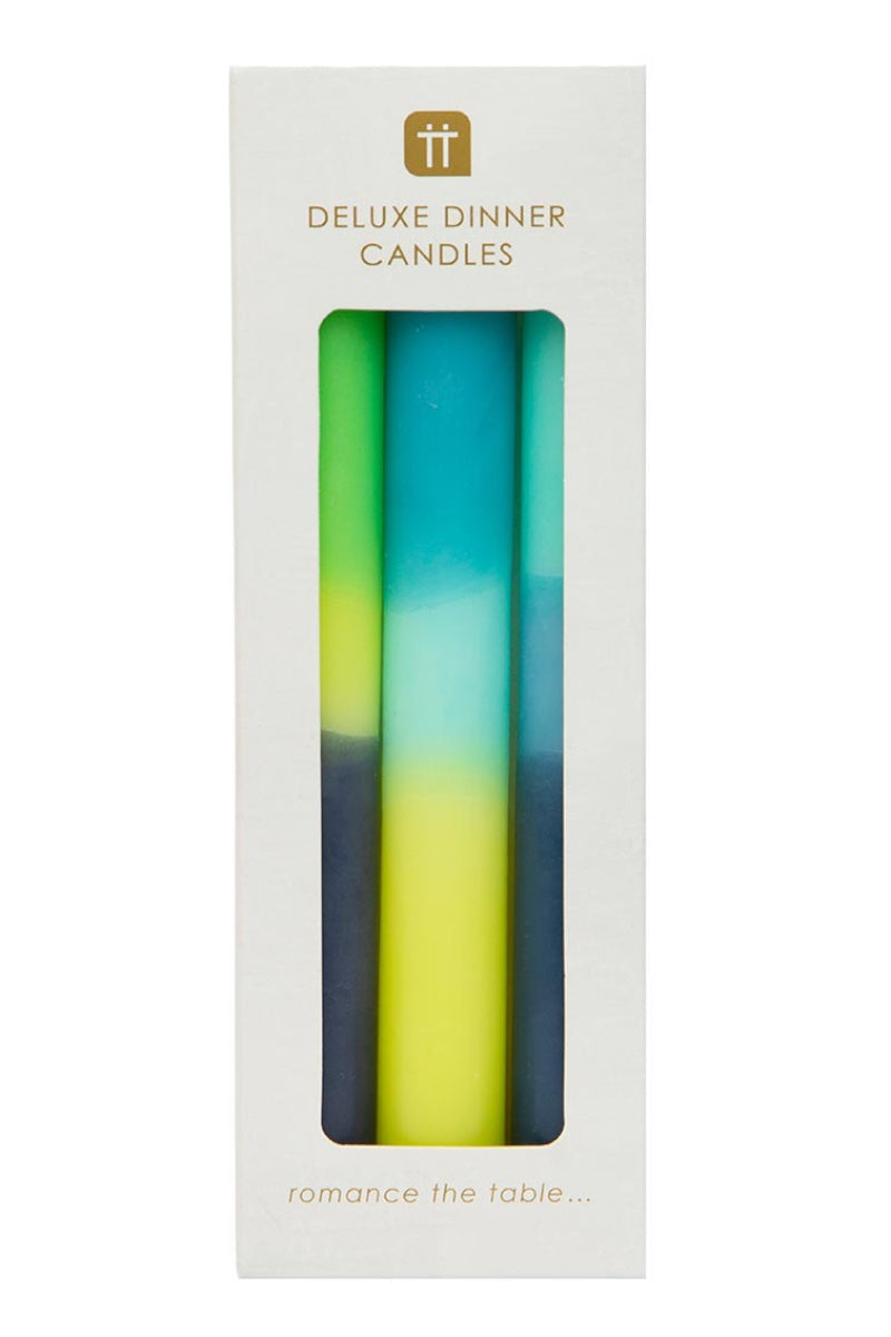 Marble Three Tone Dinner Candles