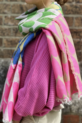 Ombre London Luxury Rows Of Heart Scarf