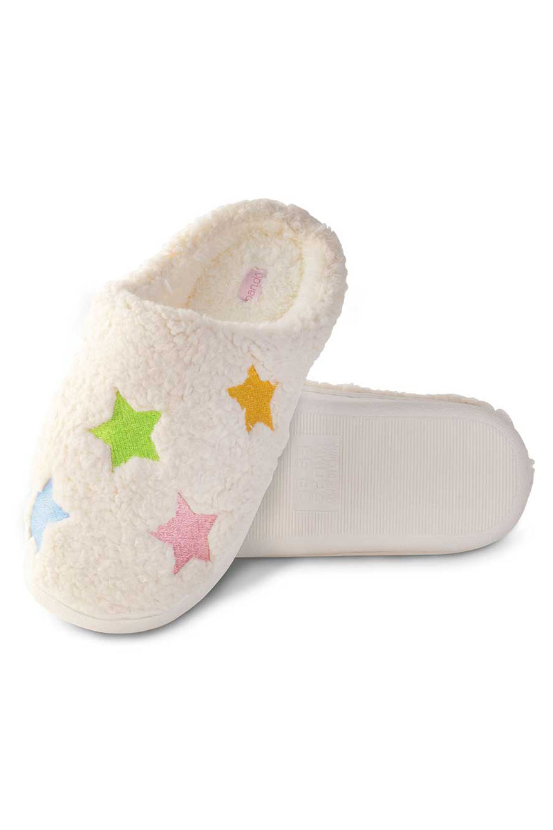 soft cosy star slippers 