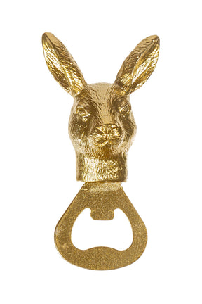 gold hare bottle opener