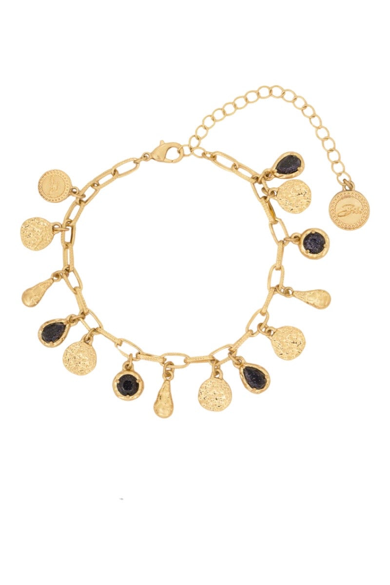 gold savanna charm bracelet