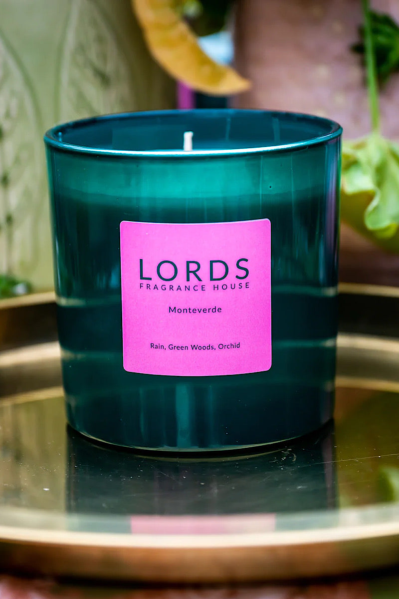 lords fragrance house monteverde 3 wick candle