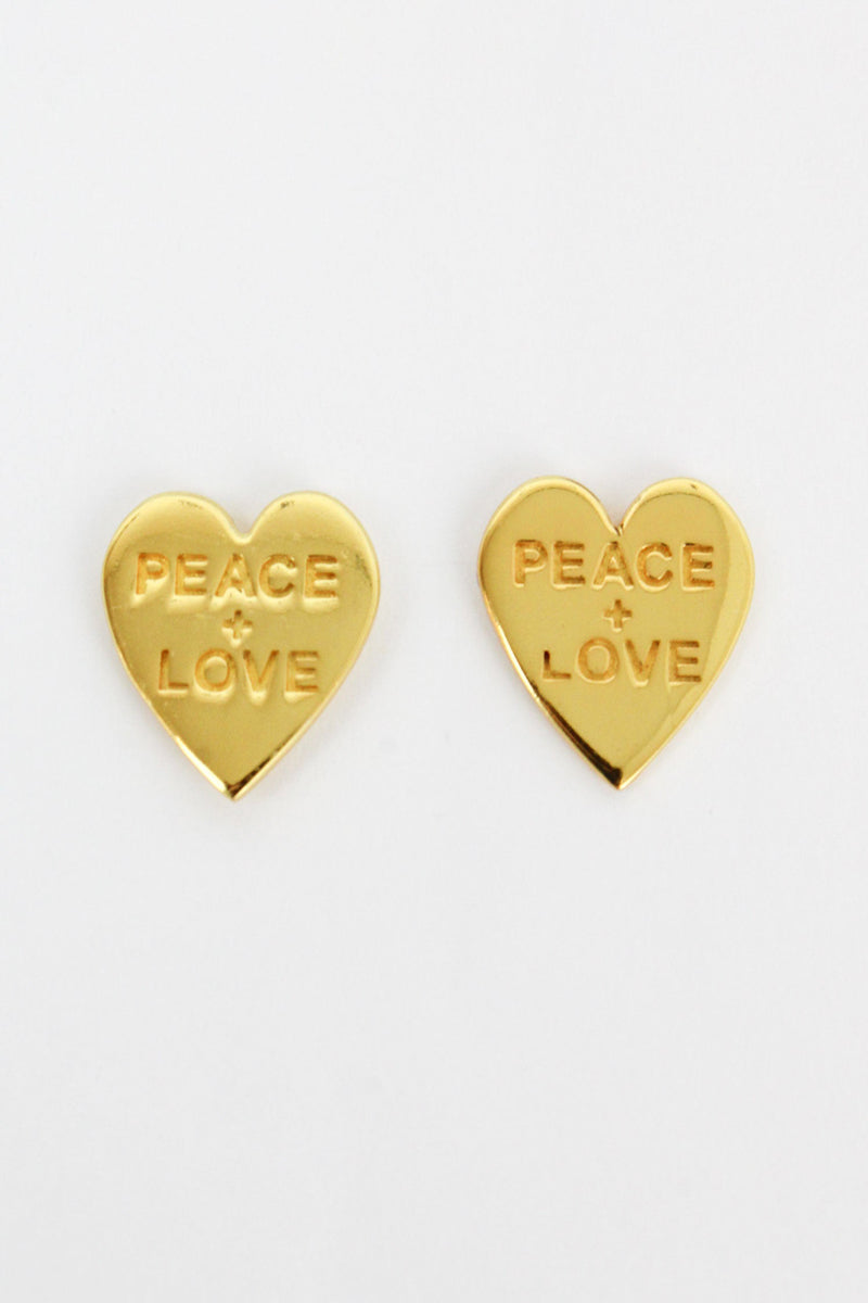 my doris peace and love earrings