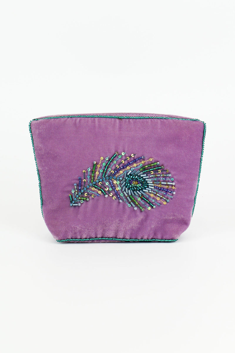 My doris peacock feather small purse