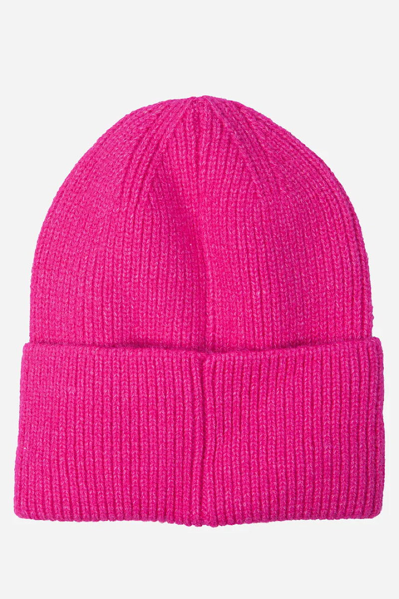 Knitted Ribbed Beanie Hat