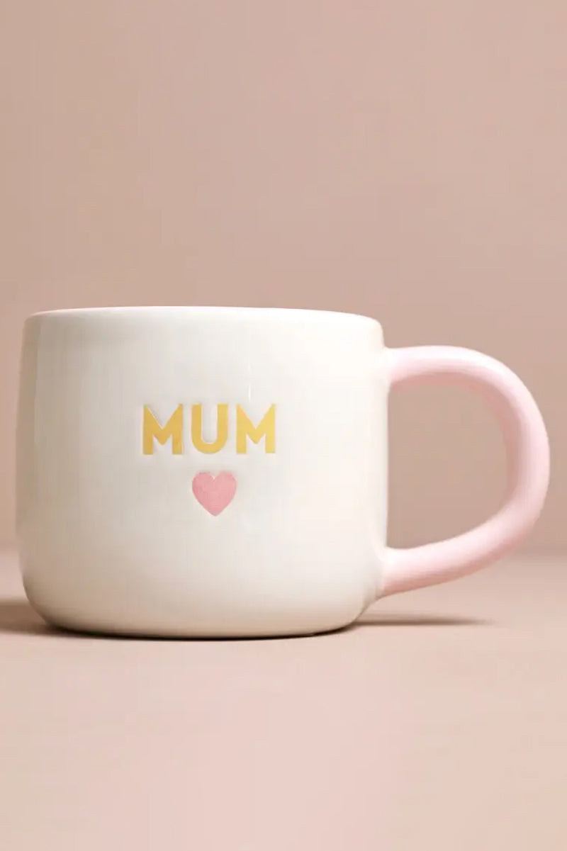 ceramic pink heart mum mug