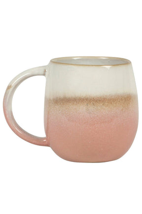 ombre pink glazed mug