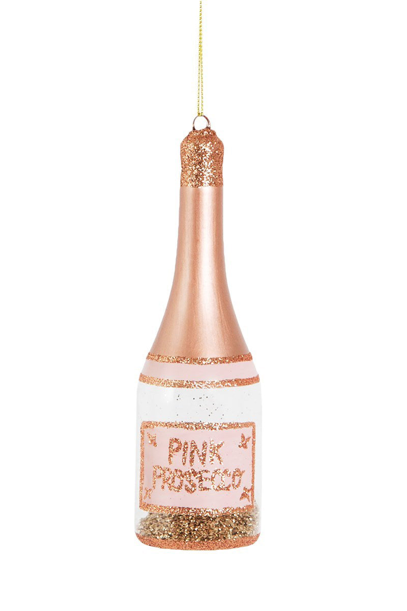 Sass & Belle Lets Celebrate Pink Prosecco Shaped Bauble