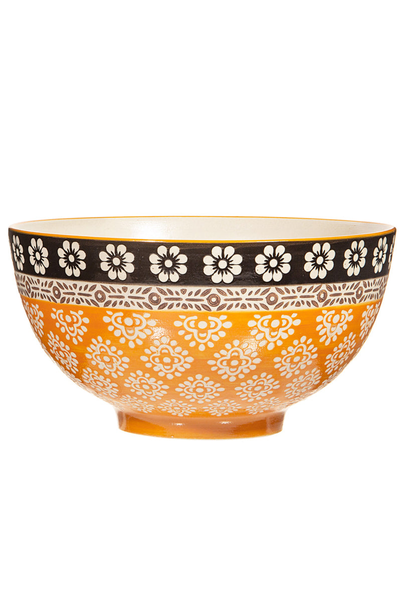 teracotta geometric bowl