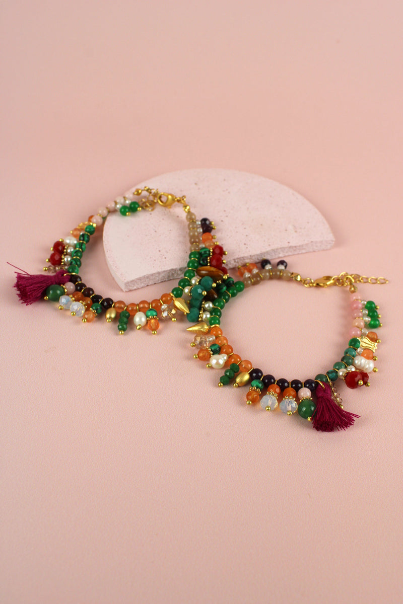 multi-bead-tassel-bracelet