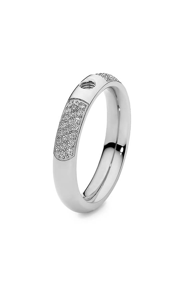 Qudo Basic Ring Small Deluxe - Stainless Steel